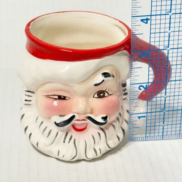 Vintage MCM Napco Winking Santa Mug/ Cup 1950s KDX244 Kitschy - Picture 7 of 10